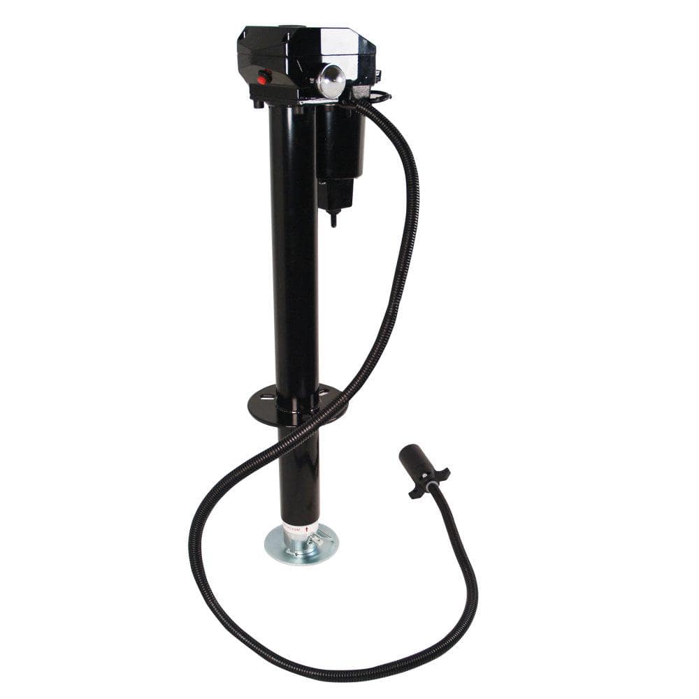 Quick Products 3000 Electric Tongue Jack with Way Plug in Black  JQ-3000-7P The Home Depot