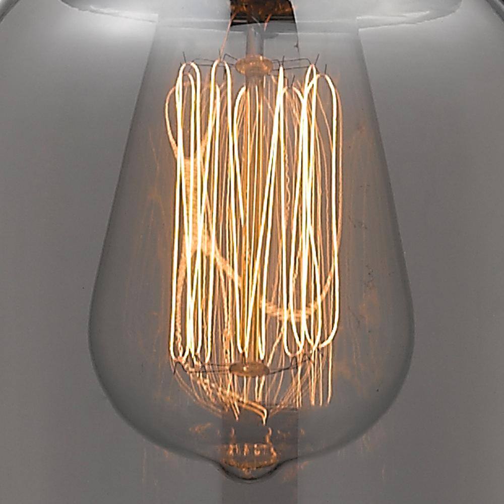 Franklin Restoration Mini Matte Black Pendant with Glass Shade