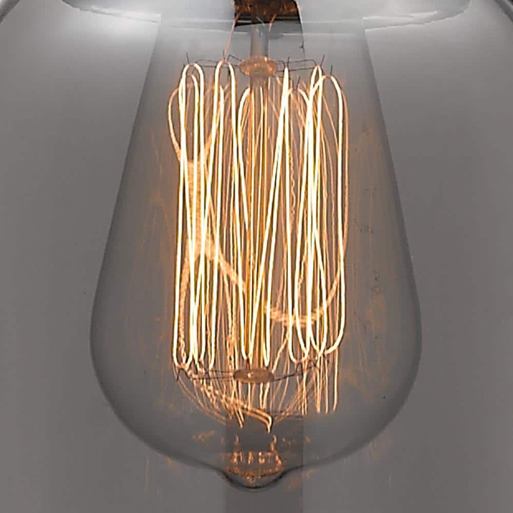Large Bell Matte Black Mini Pendant Light for Indoor/Outdoor