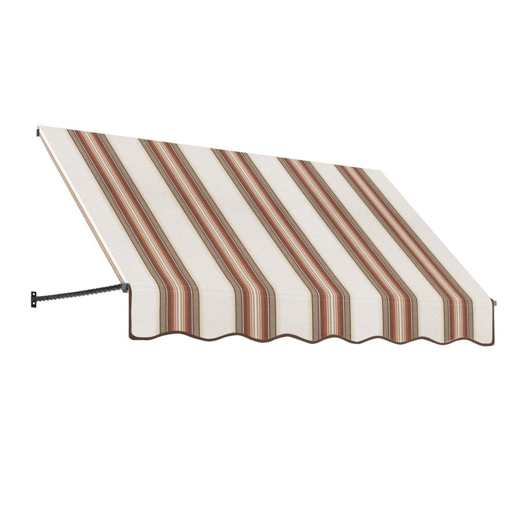 7.38 ft. Santa Fe Acrylic Fabric Fixed Awning (88.5 in. W x 44 in. H x 36 in. D) in Brown/Tan/Terracotta Multi price history on PriceWatchPro