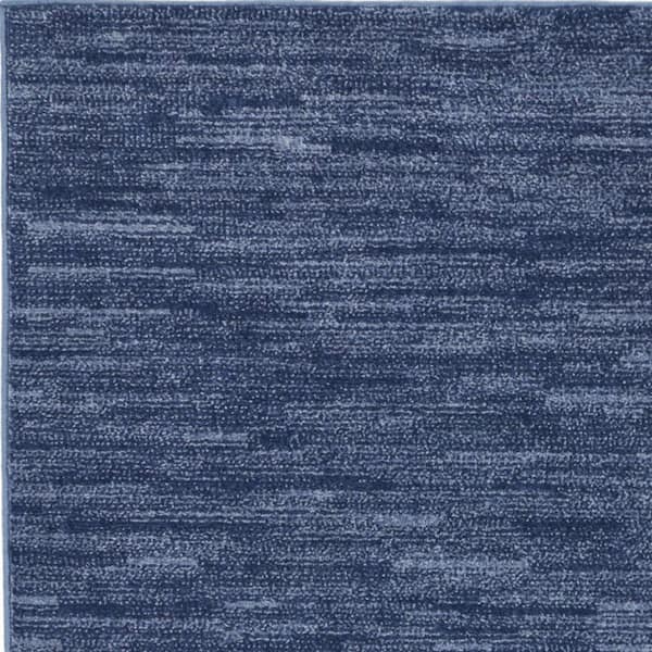 Blue 3 ft. x 5 ft. Woven Polypropylene Indoor/Outdoor Area Rug