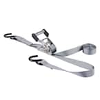 1 in. x 12 ft. 500 lbs. Stainless Steel Ratchet Tie Down Strap (2 Pack)