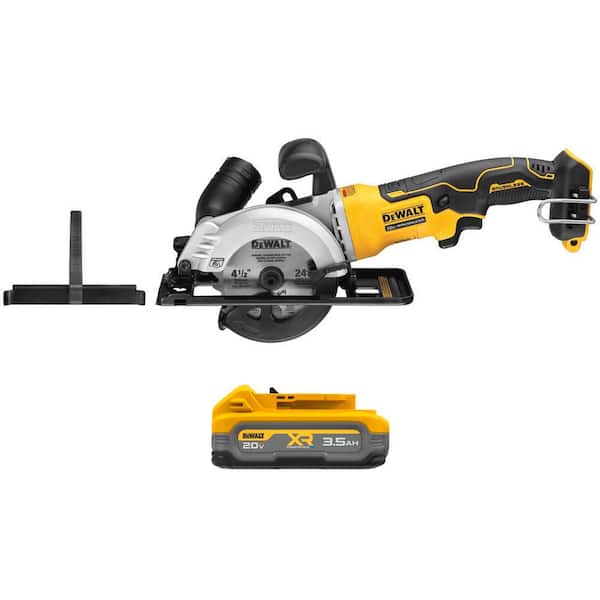 ATOMIC 20V MAX Lithium-Ion Cordless Brushless 4-1/2 in. Circular Saw with 20V MAX XR POWERSTACK 3.5 Ah Battery Pack