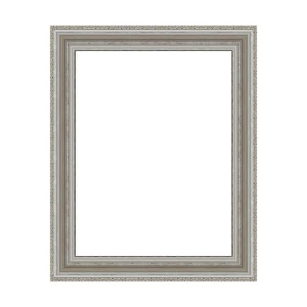 Amanti Art Mirror Makeover Parlor Silver 25.25 in. W x 31.25 in. H Bathroom Mirror Frame Border Kit-Fits a 24 x 30 Mirror