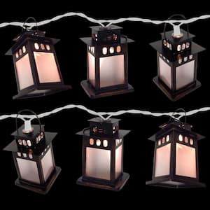 10-Light Copper Lamp Clear Light Set
