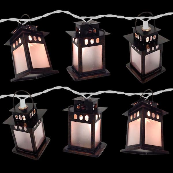 Brite Star 10-Light Copper Lamp Clear Light Set
