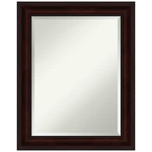 Medium Rectangle Coffee Bean Brown Beveled Glass Casual Mirror (29.25 in. H x 23.25 in. W)