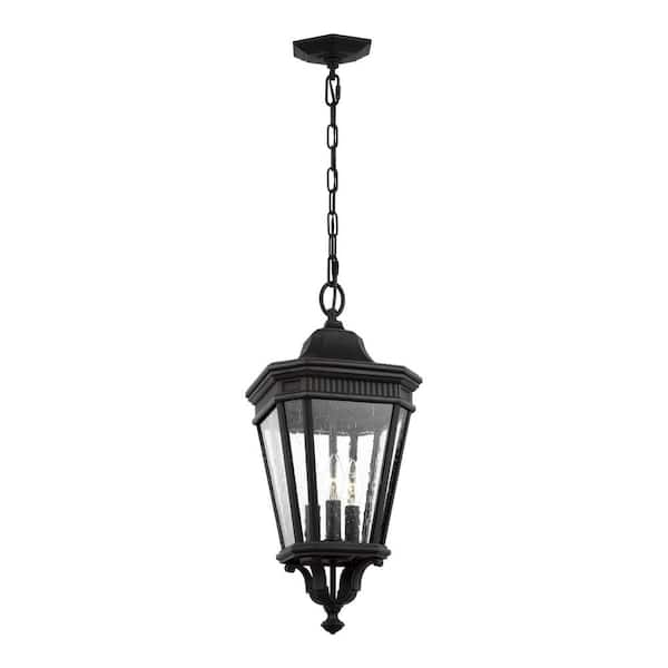 Generation Lighting Cotswold Lane Black 3-Light Hanging Lantern