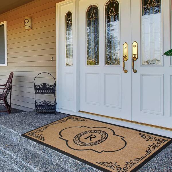 Household Entrance PVC Coil Front Door Mat Indoor Outdoor Rug Non