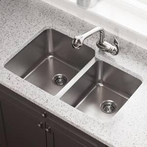 MR Direct Undermount Stainless Steel 32 in. Double Bowl Kitchen Sink ...