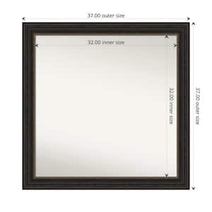 Accent Bronze 37 in. x 37 in. Custom Non-Beveled Polystyrene Antique Framed Bathroom Vanity Wall Mirror