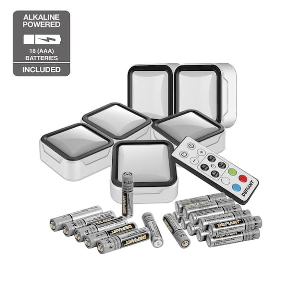 Defiant - 40 Lumens Accent Light Combo with Remote Control (6-Pack)