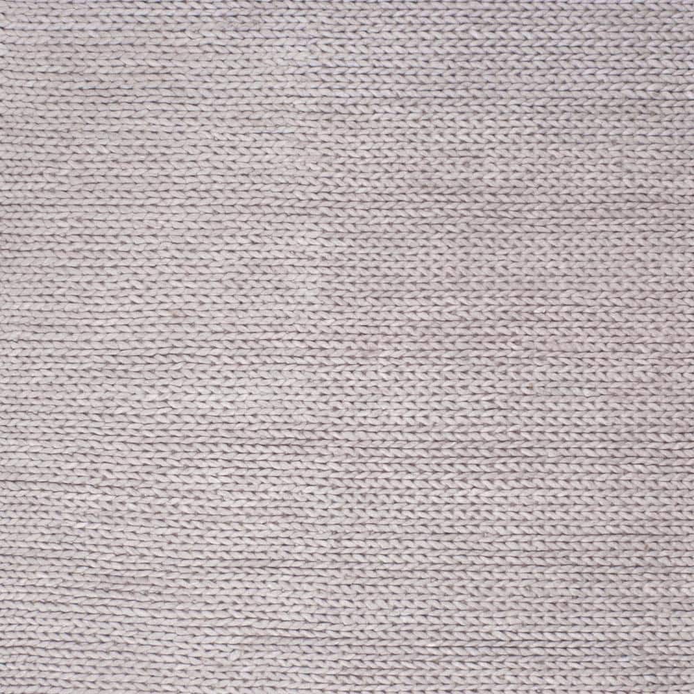 nuLOOM Caryatid Chunky Woolen Cable Light Gray 6 ft. Square Rug -  CB01D-606S