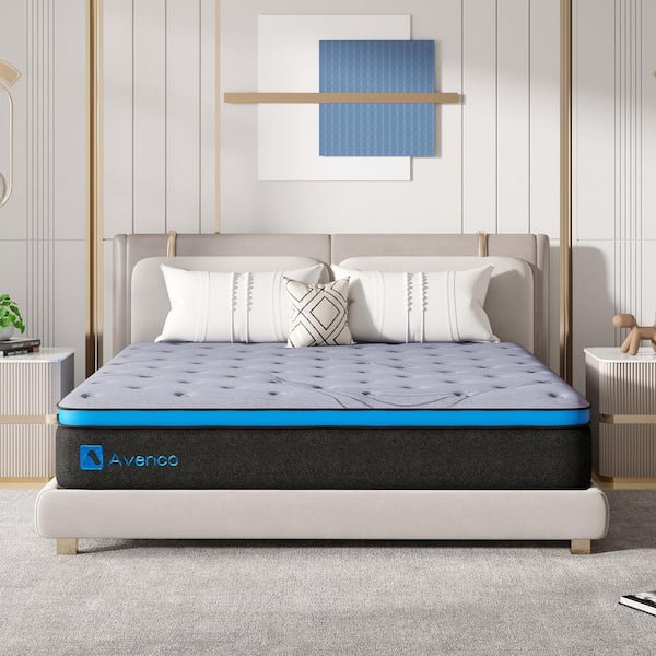 Avenco 12 in. Medium Firm Hybrid Pillow Top Full Mattress with Individually Wrapped Innerspring