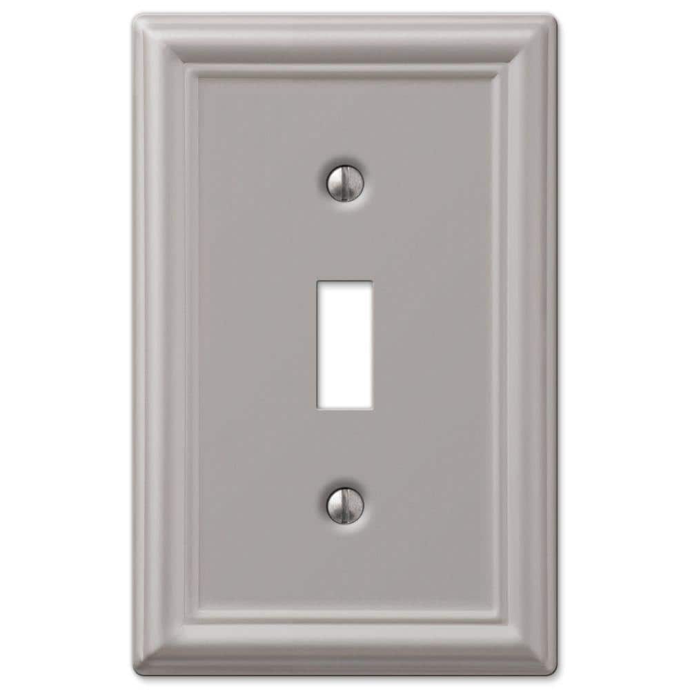 Ascher 1 Gang Toggle Steel Wall Plate - Brushed Nickel price history on PriceWatchPro