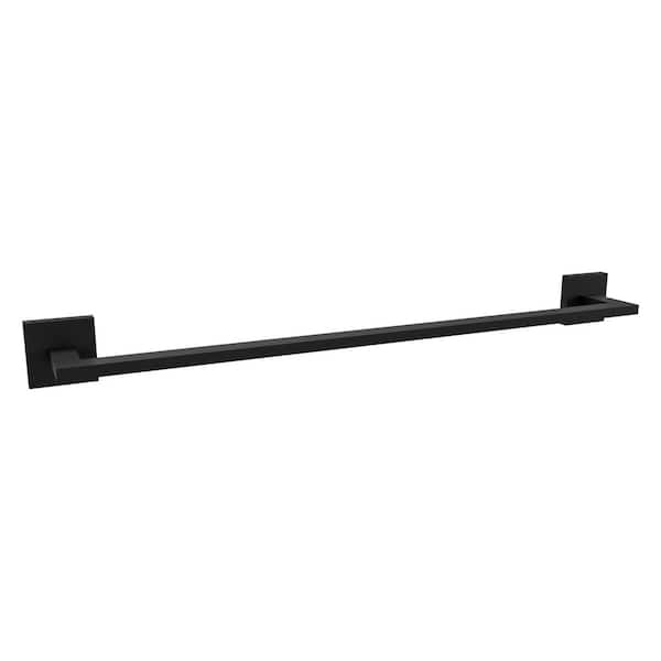 Rubicon 24 in. Wall Mounted Towel Bar in Matte Black
