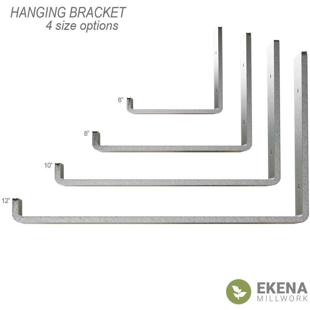 Urban-Refined 10" Stainless Steel Hanging Shelf Bracket