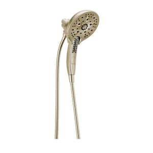 In2ition 5-Spray 6.06 in. Wall Mount Dual Shower Heads with H2Okinetic Technology in Polished Nickel