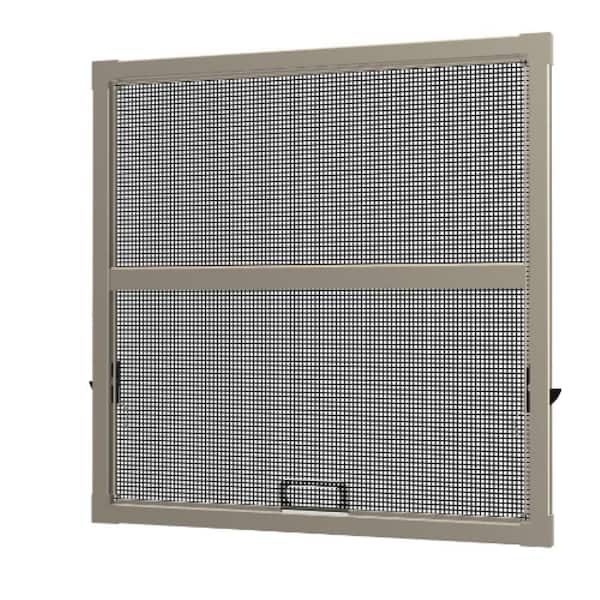 RITESCREEN 27.875 in. x 58.8438 in. Clay Aluminum Replacement Window Screen Compatible with Andersen 400 Narroline Double Hung