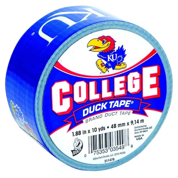 Duck College 1-7/8 in. x 10 yds. University of Kansas Duct Tape