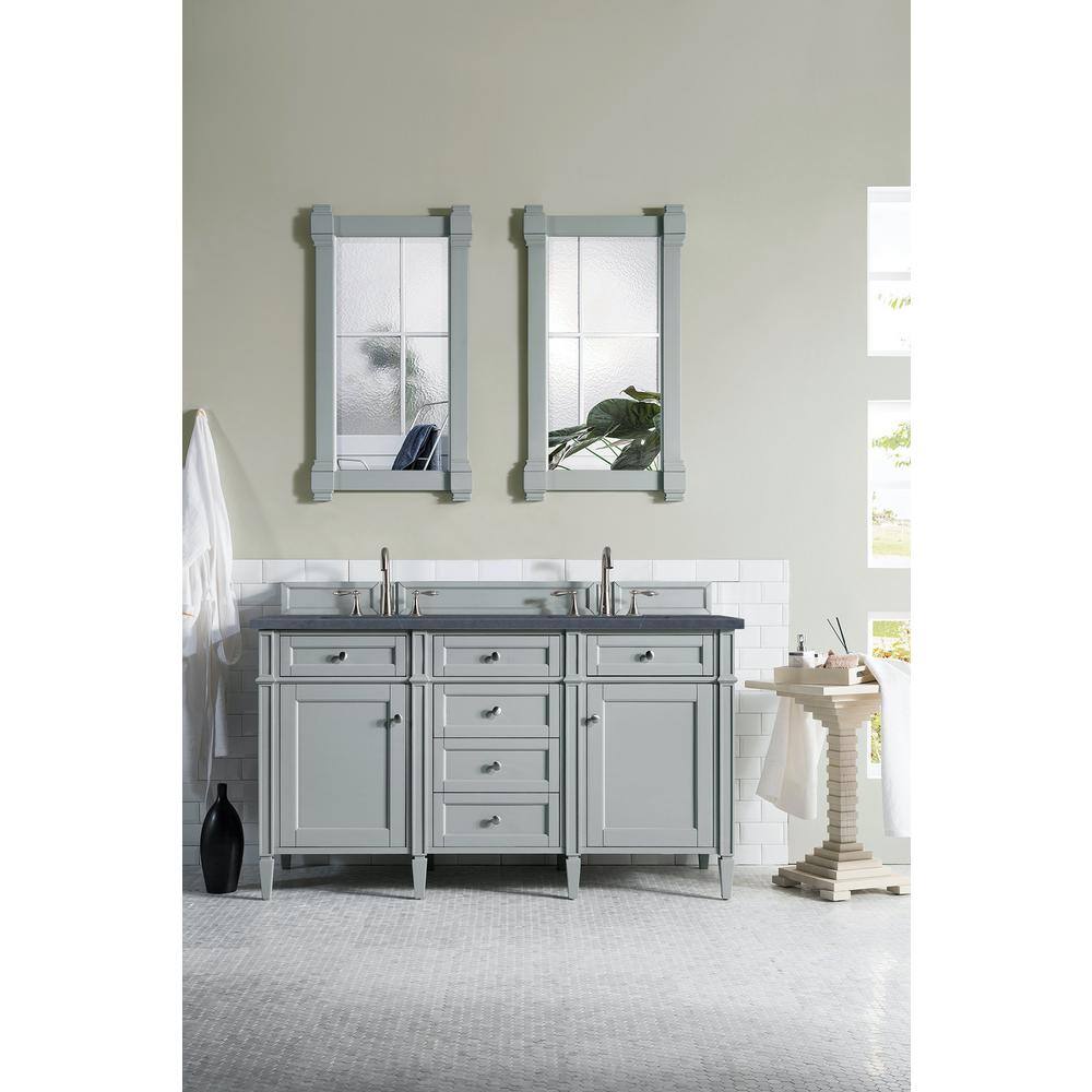 Urban Gray Traditional Wood Floating Wall Mirror 21.5" x 39.25"