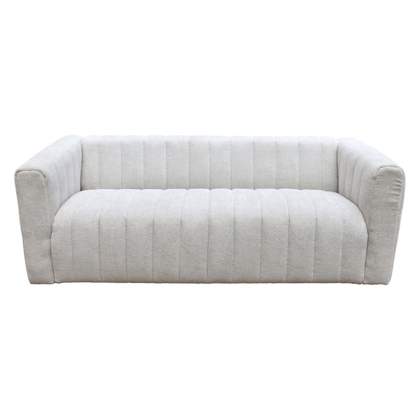 ZUO Puerto Plata 79.9 in. W Straight Arm Polyester Rectangle modern Sofa in. Dason Snow