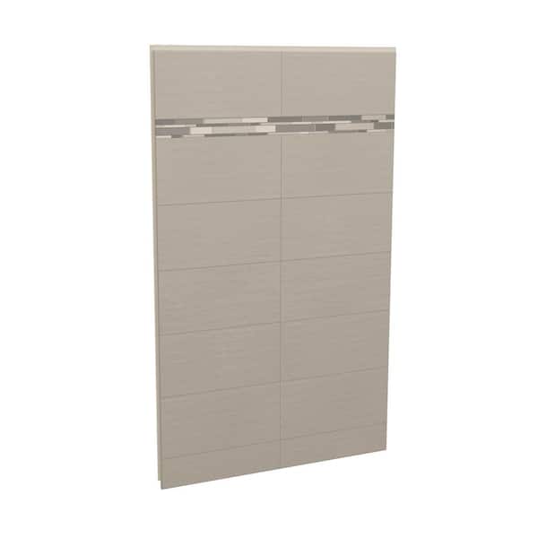 MAAX Utile Origin 1 in. x 48 in. x 80 in. Direct-to-Stud 1-Piece Shower Back Wall in Greige