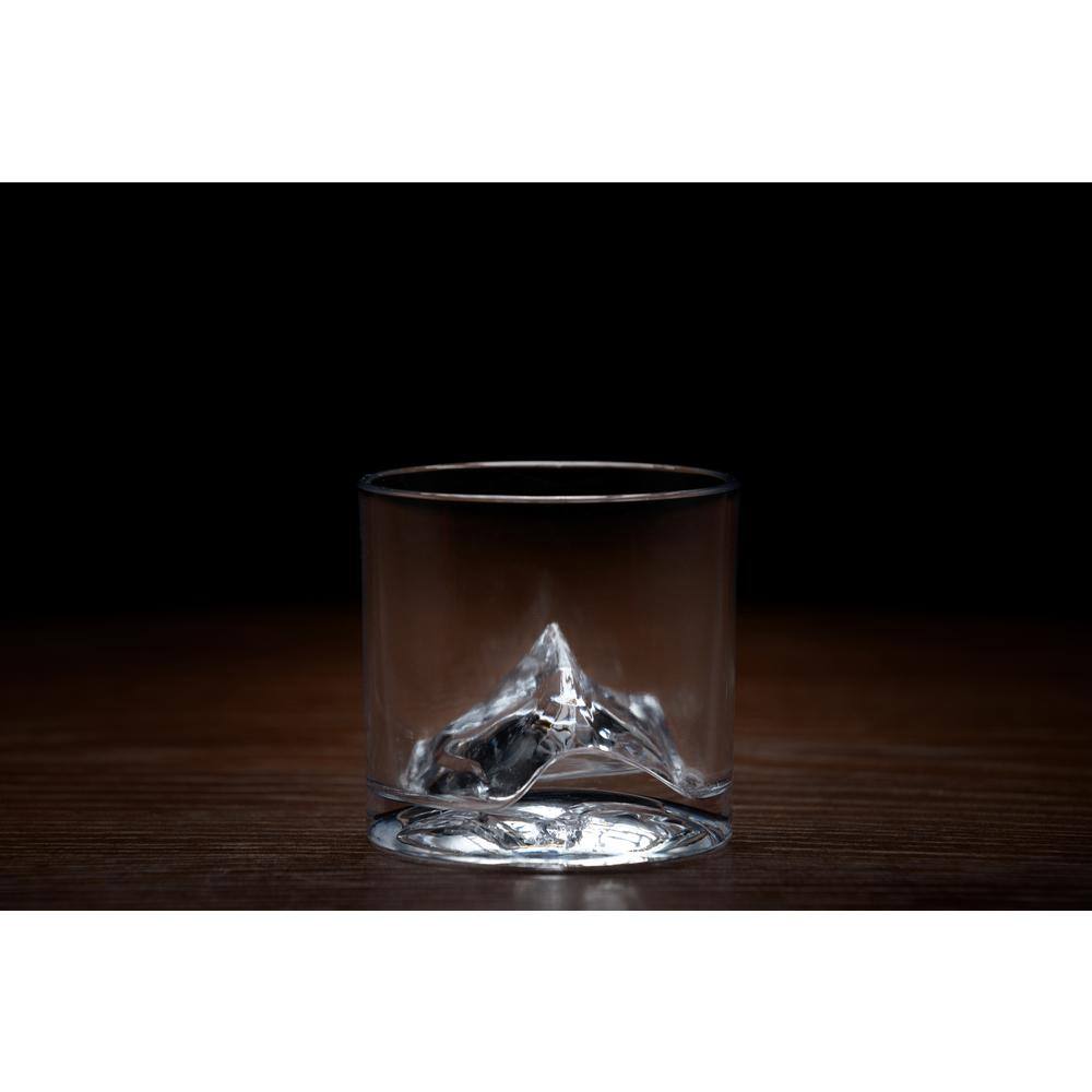 Mount Everest Crystal Whiskey Decanter Set with 4 Glasses