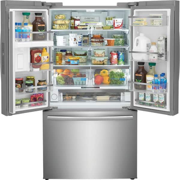 Gallery 23.3 cu. ft. Counter Depth French Door Refrigerator in Smudge-Proof Stainless Steel w/ Internal Water Dispenser