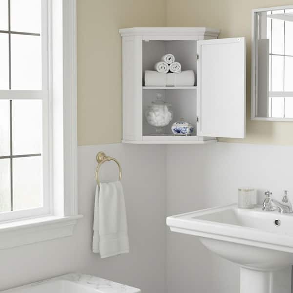 Teamson Home Glancy 22.5 in W. x 24 in. H Bathroom Storage White