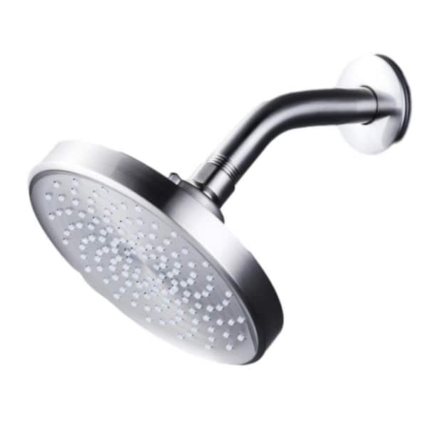 IVIGA 1-Spray Patterns with 1.8 GPM 6 in. Wall Mount Rain Fixed Shower ...