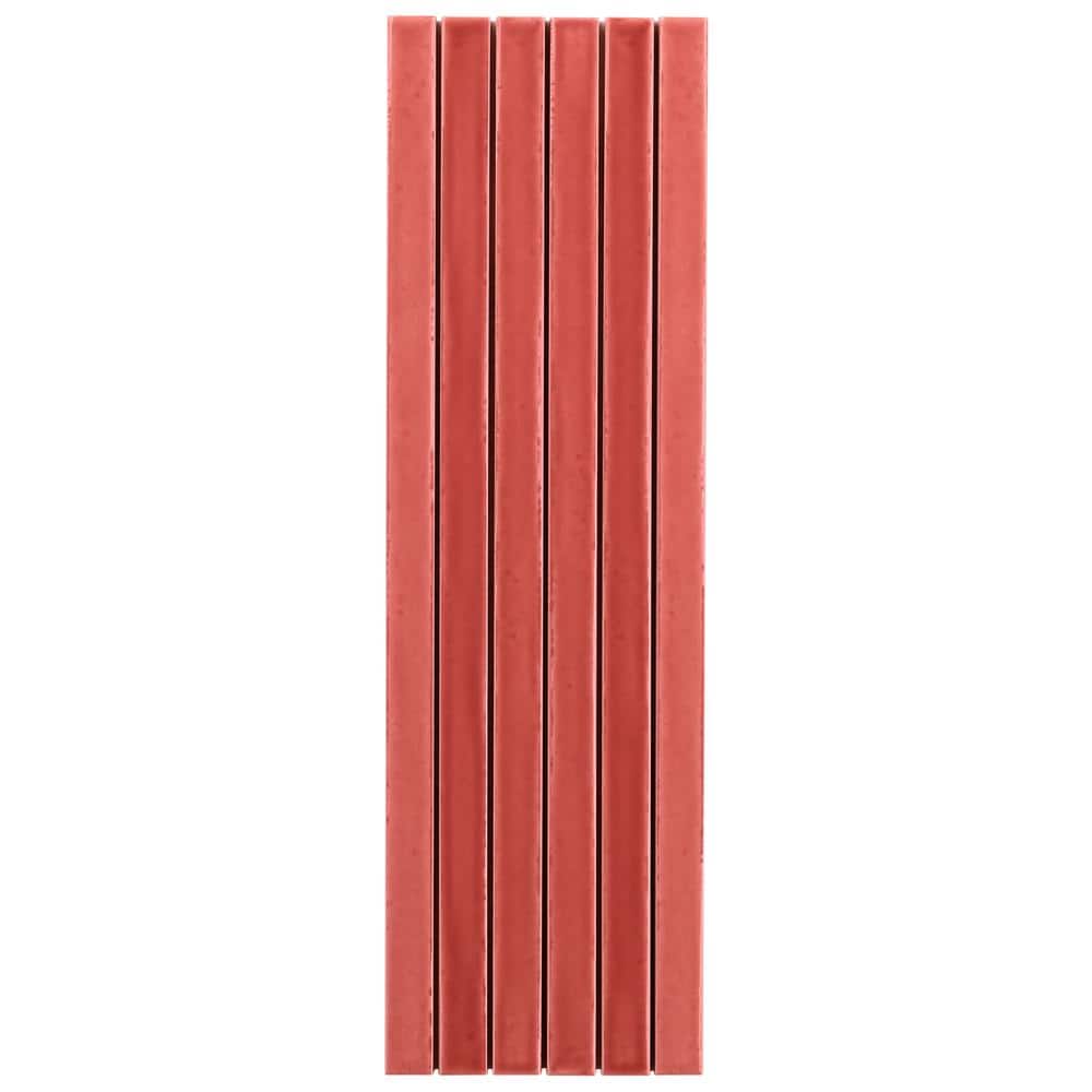 Wild Coralito Pink Glossy Ceramic Mosaic Wall Tile