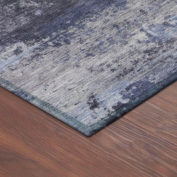 Chantille Machine Washable Indoor/Outdoor Abstract ACN2370 Blue 9 ft. x 12 ft. Area Rug