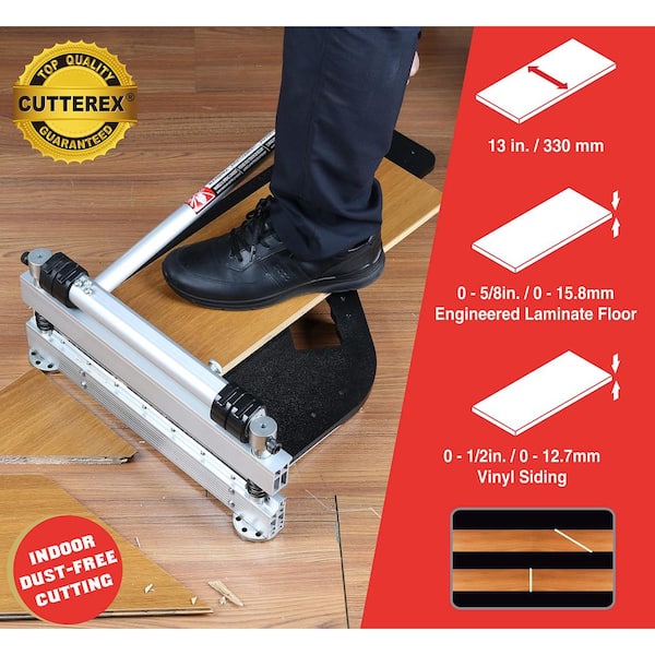 Angel Sar 13 in. Professional Laminate Floor Cutter, Vinyl