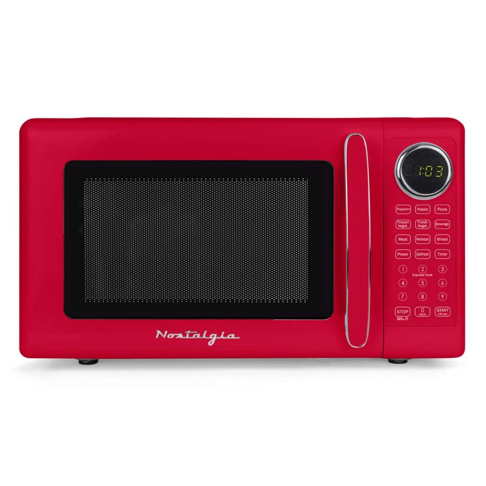 Retro 0.7 cu. ft. Electric 1000-Watts Microwave Oven in Red price history on PriceWatchPro