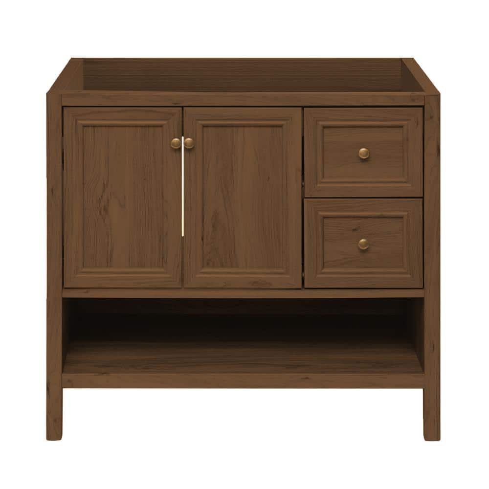 "Chateau 36"" Freestanding Bathroom Vanity Cabinet without Top in Brown Oak" price history on PriceWatchPro