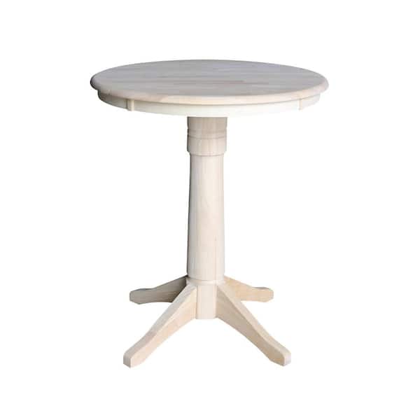 International Concepts Olivia Ready to Finish 30 in. Unfinished Round 36 in. H Pedestal Table