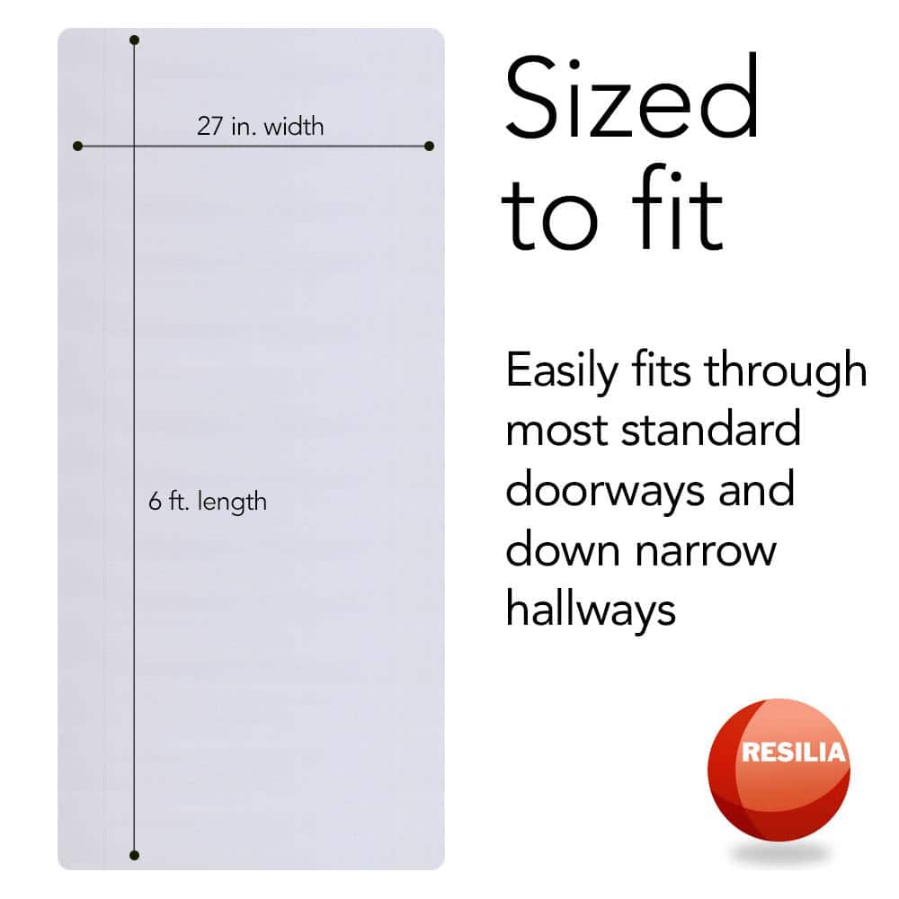 Clear Vinyl Deep-Pile Carpet Protector Mat, 27in x 6ft