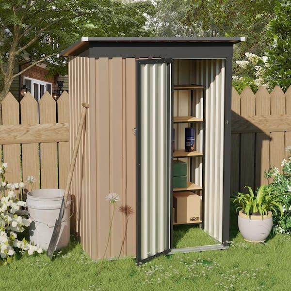 パートリッジ バンブーロッド Brown shadow 7ft #4/5 4.27 ft. W x 2.42 ft. D Brown Metal Shed with Hinge Door (10.33 sq