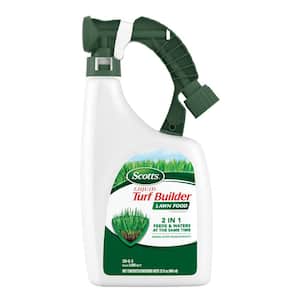 Turf Builder 32 fl. oz. Liquid Lawn Fertilizer for All Grass Types, Feeds and Waters Lawn at Same Time