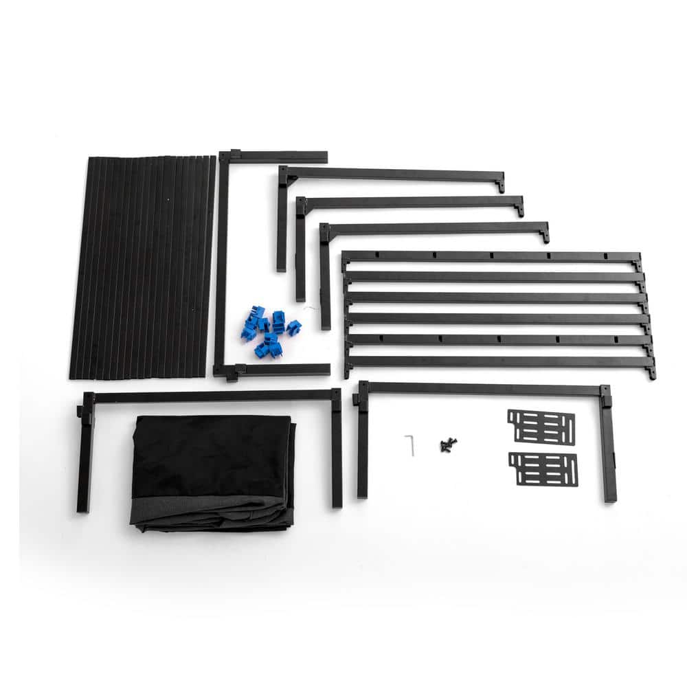King Size Black Metal Mattress Foundation with Quick Snap Assembly