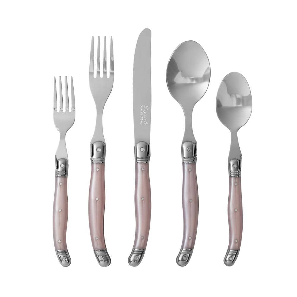 French Home Laguiole 20 Piece Stainless Steel Flatware Set, Service for 4 (Set of 20)