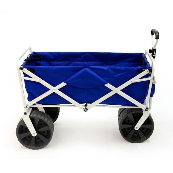 Mac Sports Collapsible Folding Steel Heavy-Duty All Terrain Beach Utility Wagon Cart