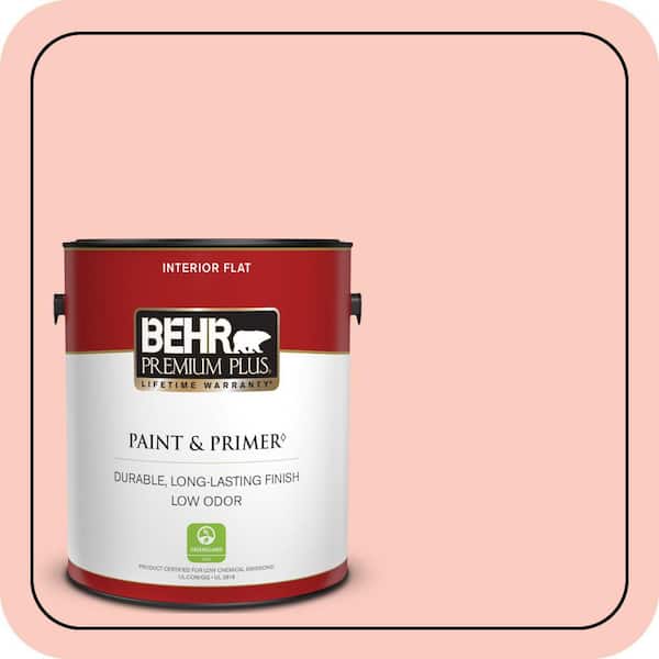 BEHR PREMIUM PLUS 1 gal. #200C-3 Spring Song Flat Low Odor Interior Paint & Primer