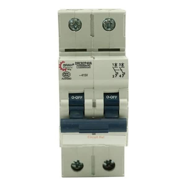 2-Pole 0.5 Amp Din Rail Circuit Breaker