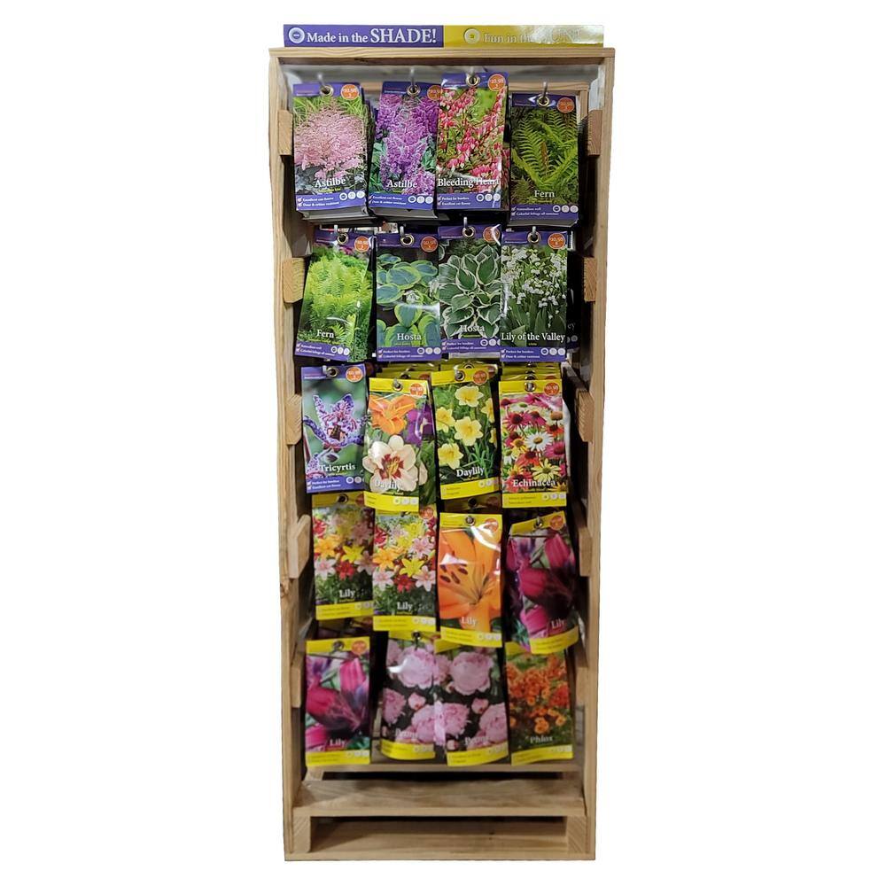 Lighting Rack In Pac VAN ZYVERDEN Peg Perennial Pac South North Bulb Rack 06211 - The Home Depot