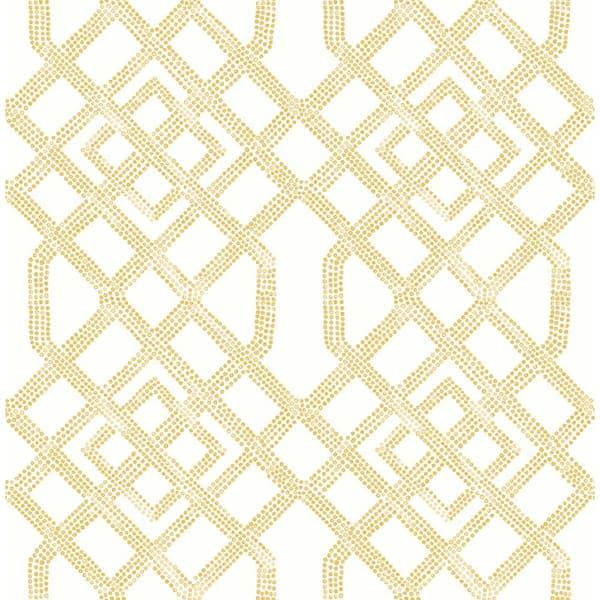 NuWallpaper Yellow Tanner Peel and Stick Wallpaper Sample
