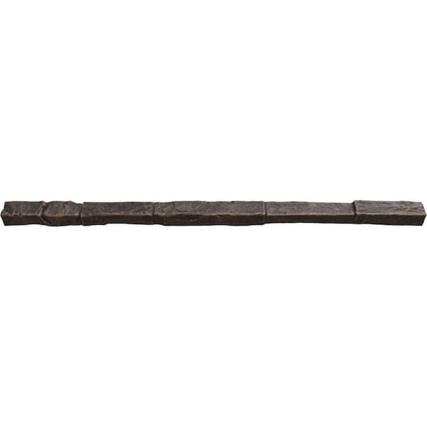 2 in. x 2 in. x 48 in. Dark River Universal Composite Trim Sill for StoneWall Faux Stone Siding Panels