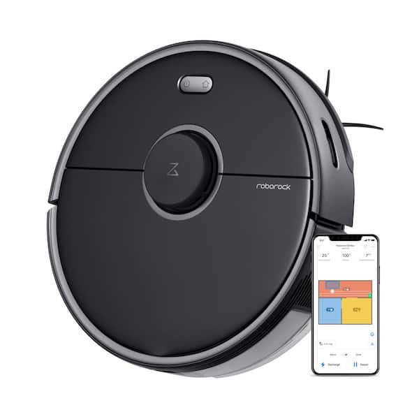 Roborock S5 Max Wi-Fi Enabled Robotic Vacuum Cleaner with Mopping, Electric-Tank, Lidar Navigation and Multi-Floor Mapping