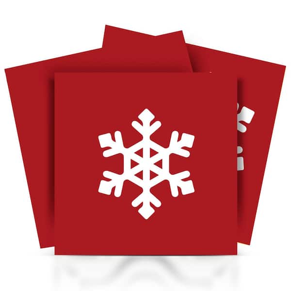 MI ALMA Red CN04 6 in. x 6 in. Vinyl Peel and Stick Tile (24-Tiles, 6 sq. ft. / Pack)